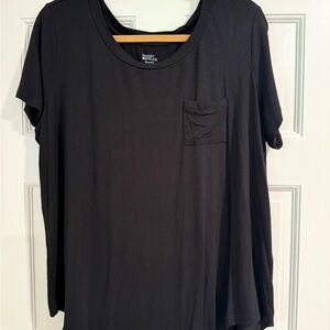 Market & Spruce Black Short Sleeve Tee
